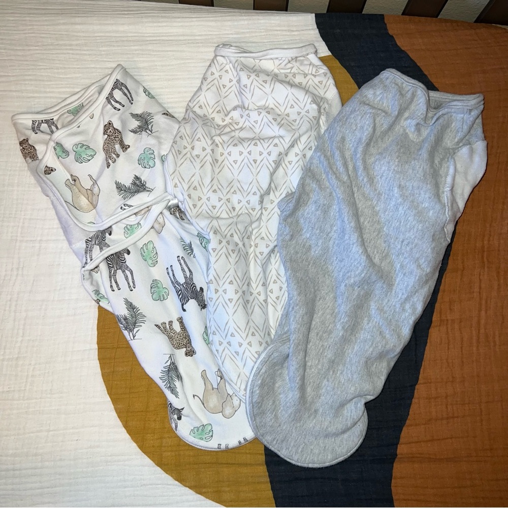 SOLD Swaddles and Booties